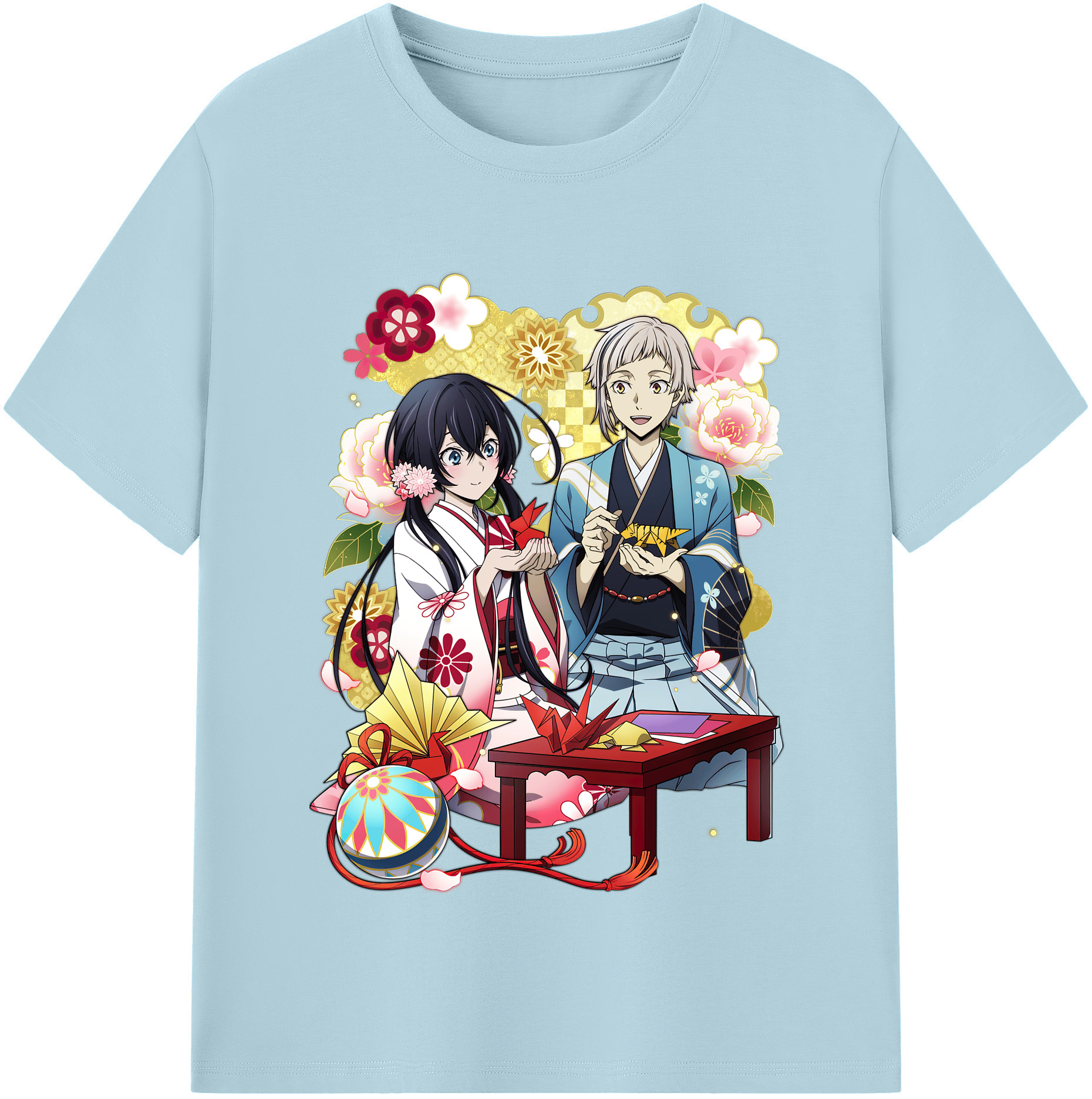 （画像用） 文豪ストレイドッグス Bungo Stray Dogs 綿100％半袖Tシャツ（フロントプリント）